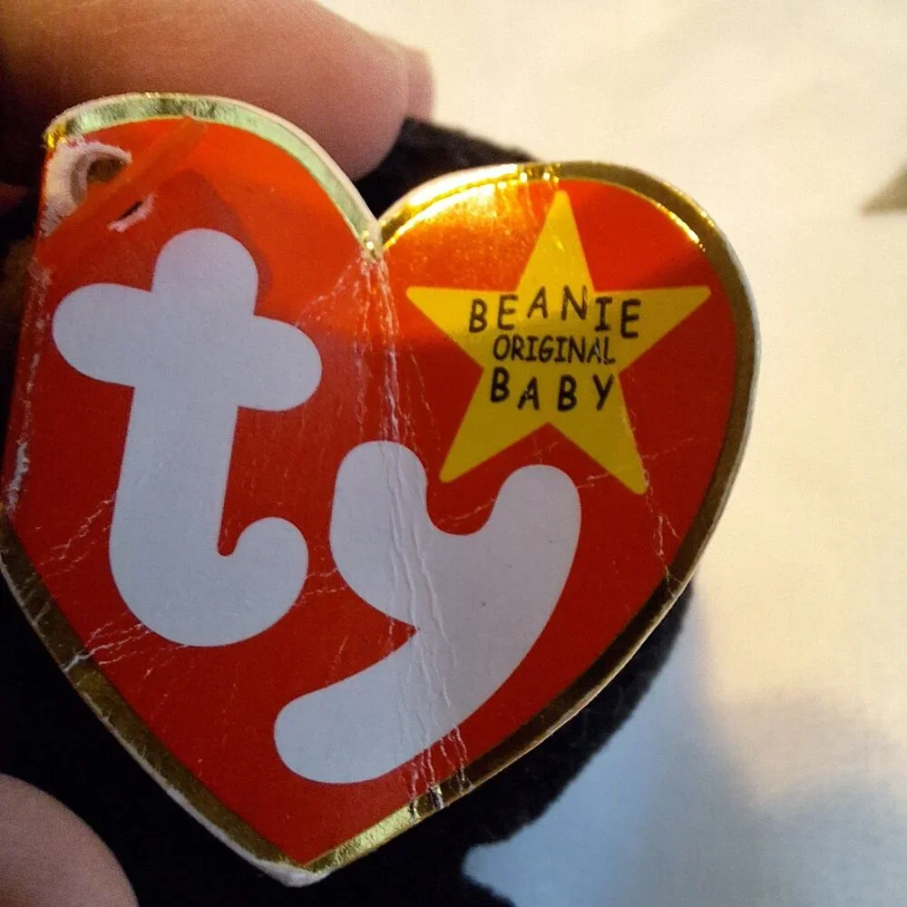1996 Vintage Ty Beanie Baby Congo the Gorilla Plush Toy With Hang Tag‎ Attached
